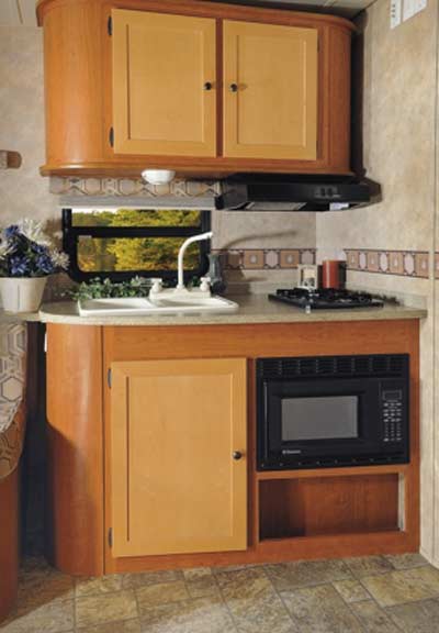 Gulf Stream Visa travel trailer interior- kitchen